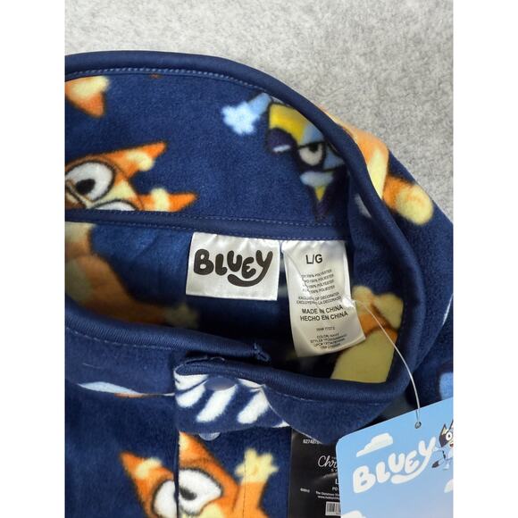 Bluey Jacket Unisex Adult Size L Bluey Bingo Pullover Fleece NWT - Picture 3 of 6
